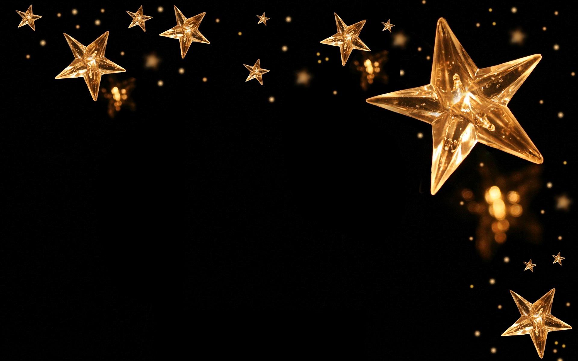 1920x1200 Gold Star Background