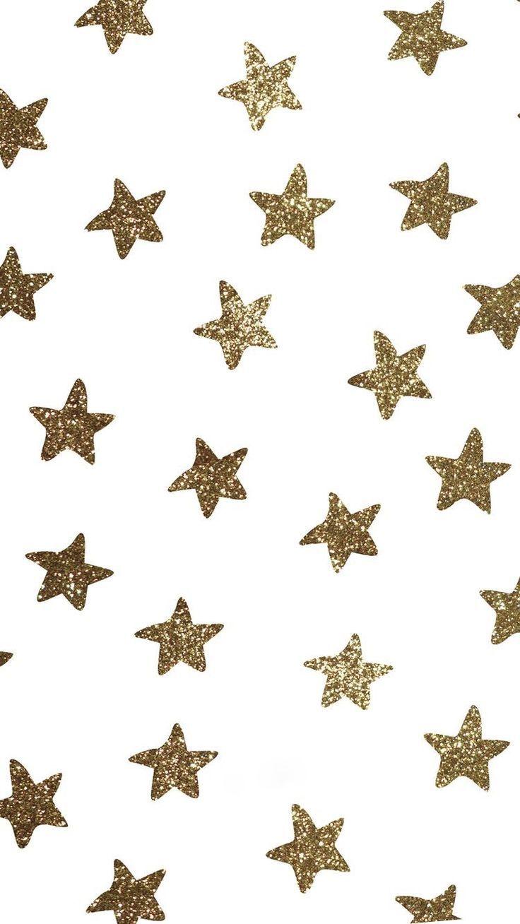 736x1308 Gold Star Aesthetic Wallpaper