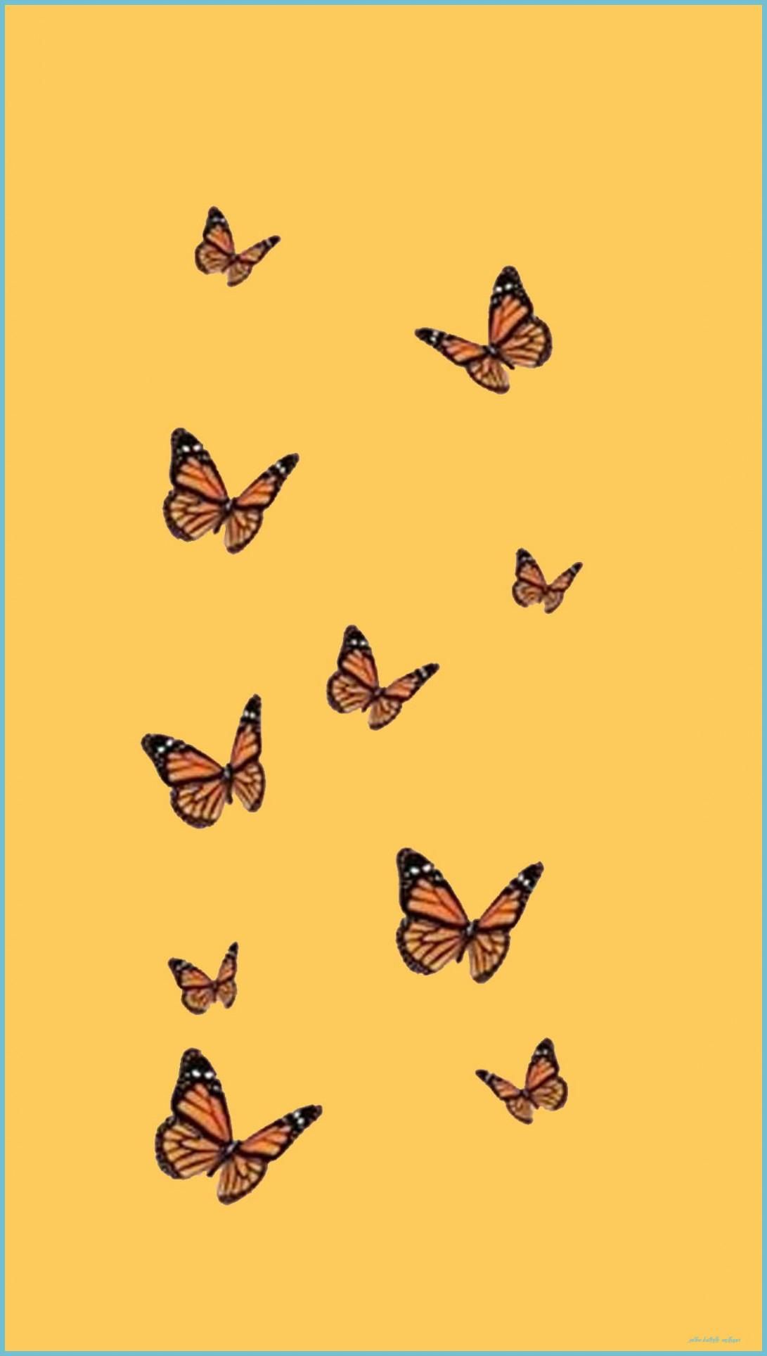 1091x1928 Thabaddestbarbb iPhone Wallpaper Yellow, Yellow Aesthetic Pastel Butterfly Wallpaper