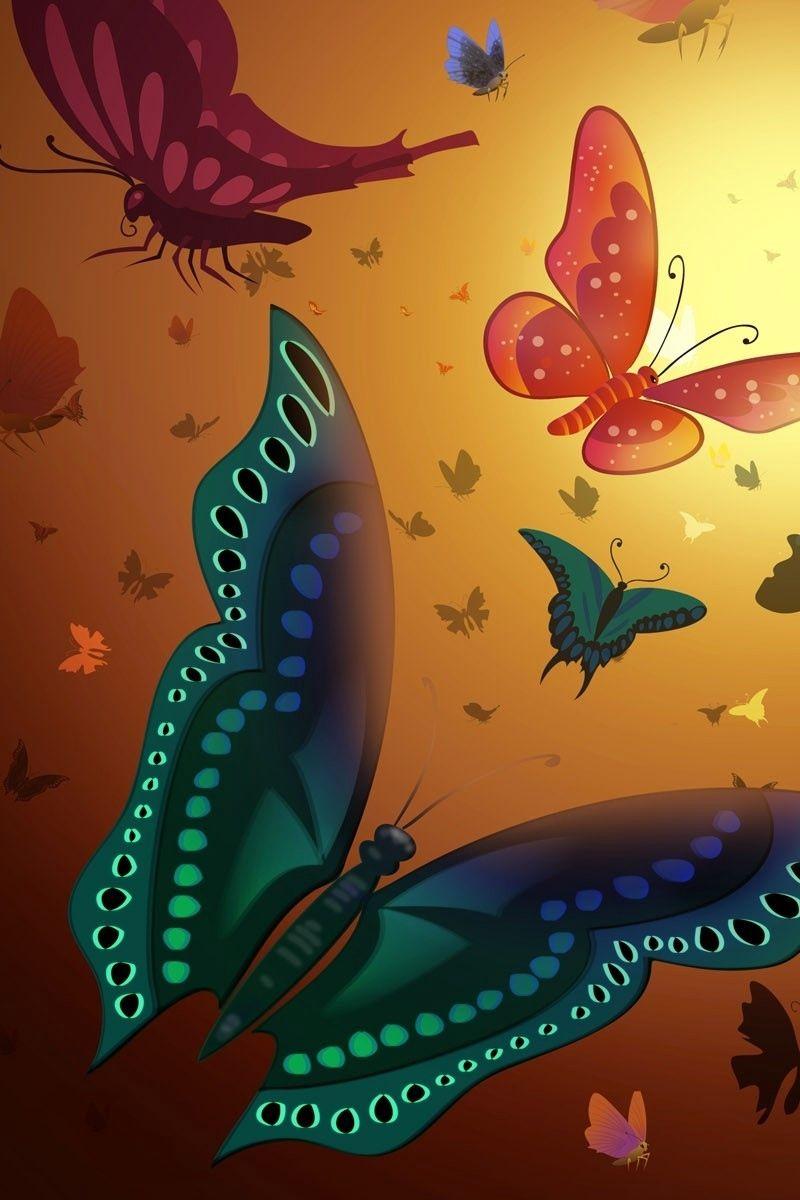 Orange Butterfly iPhone Wallpapers Top Free Orange Butterfly iPhone Backgrounds WallpaperAccess