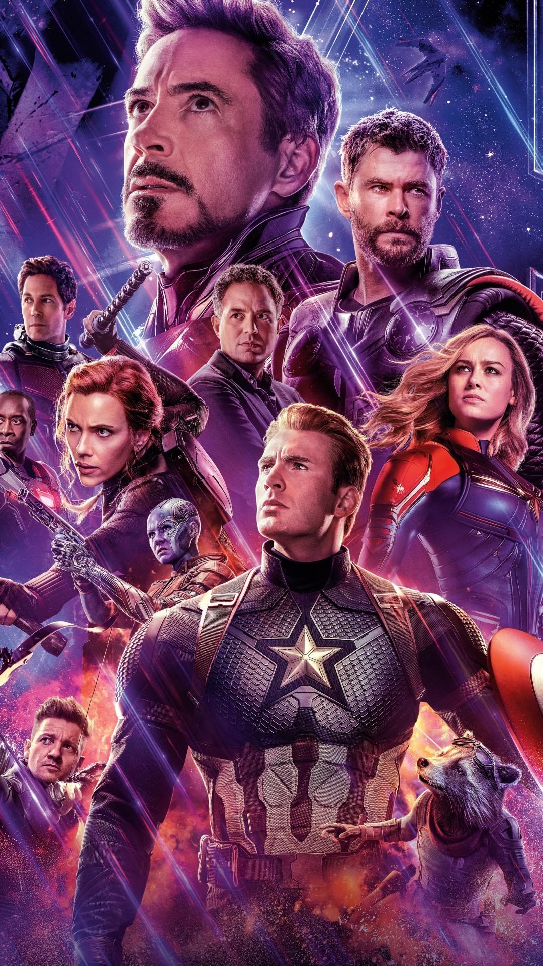 1080x1920 Download 1080x1920 Avengers: Endgame, Captain America, Iron Man, Thor Wallpaper for iPhone iPhone 7 Plus, iPhone 6+, Sony Xperia Z, HTC One