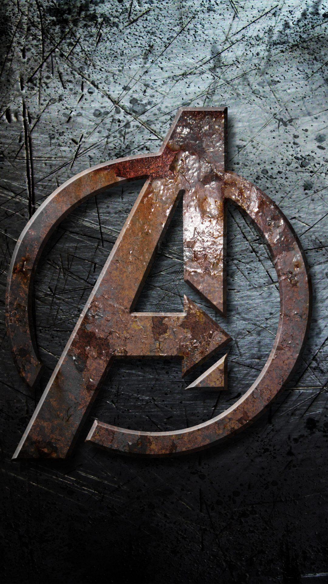 1080x1920 Avengers Logo Wallpaper HD Pc