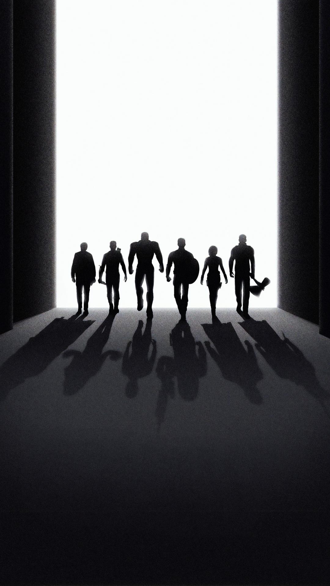 1080x1920 Download Avengers: Endgame, silhouette, black and dark, superhero wallpaper, 1080x Samsung Galaxy S S Note, Sony Xperia Z, Z Z Z HTC One, Lenovo Vibe, Google Pixel OnePlus Honor