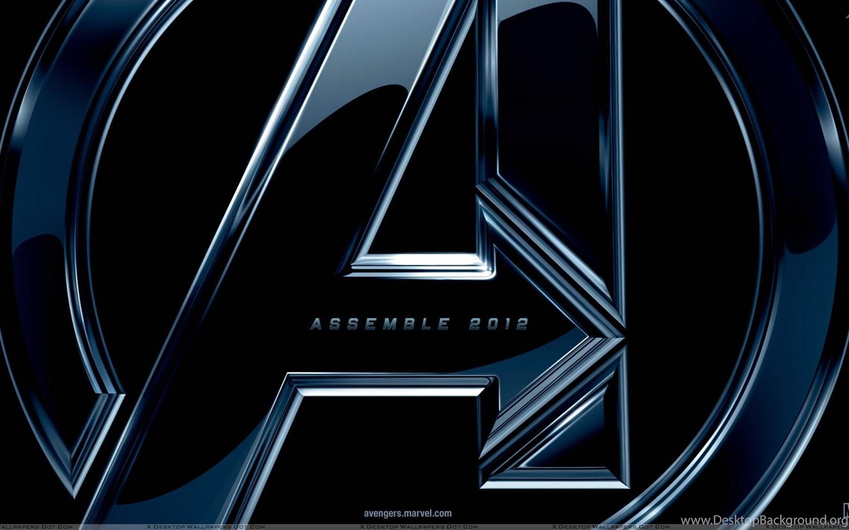 1680x1050 The Avengers Logo On Black Background Wallpaper Desktop Background