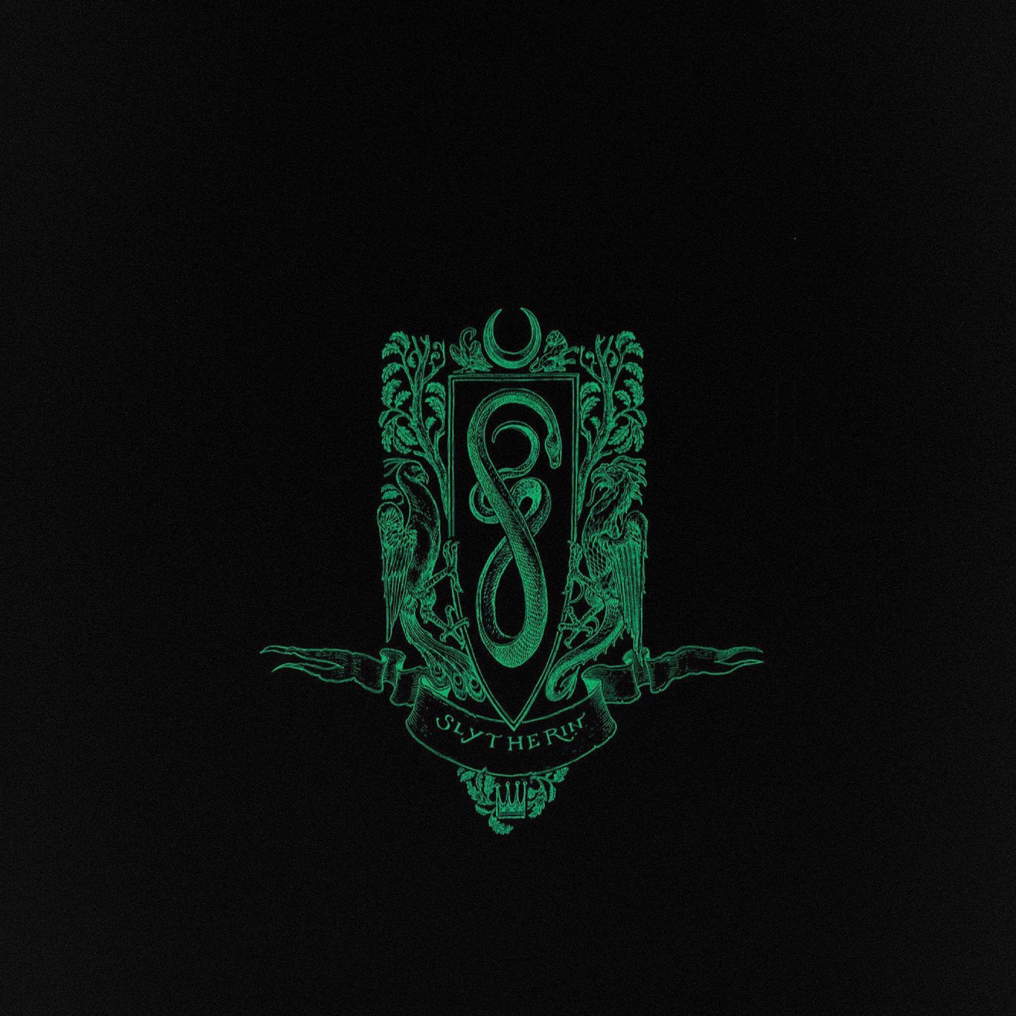 2048x2048 Desktop Slytherin Quidditch Wallpaper