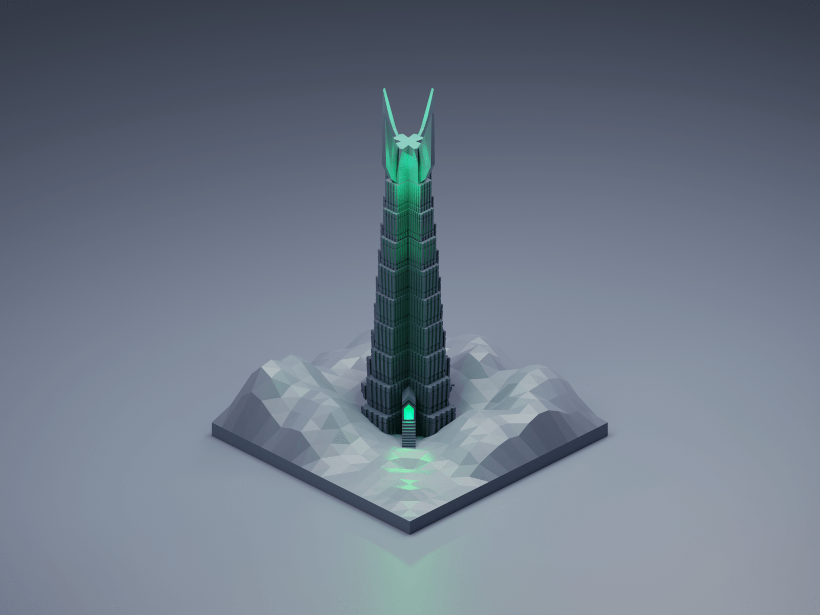 1600x1200 Tower of Orthanc by Reijo Palmiste on Dribbble