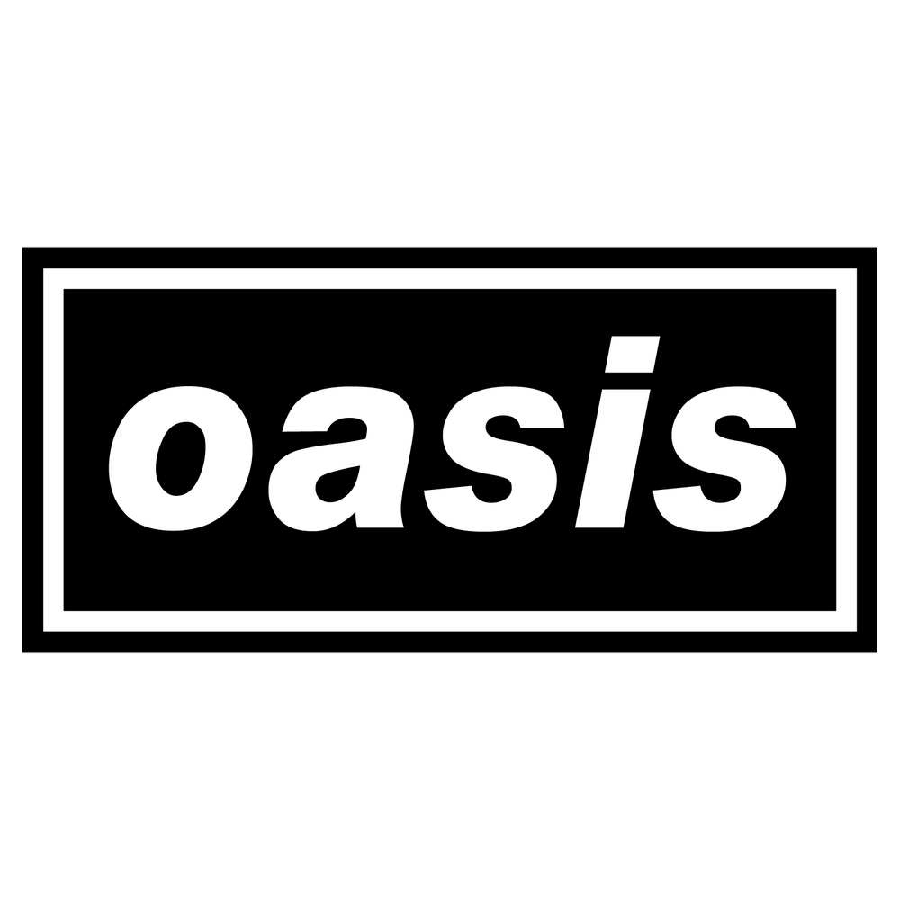 1000x1000 Oasis Logo. Oasis logo, Band stickers, Rock band logos