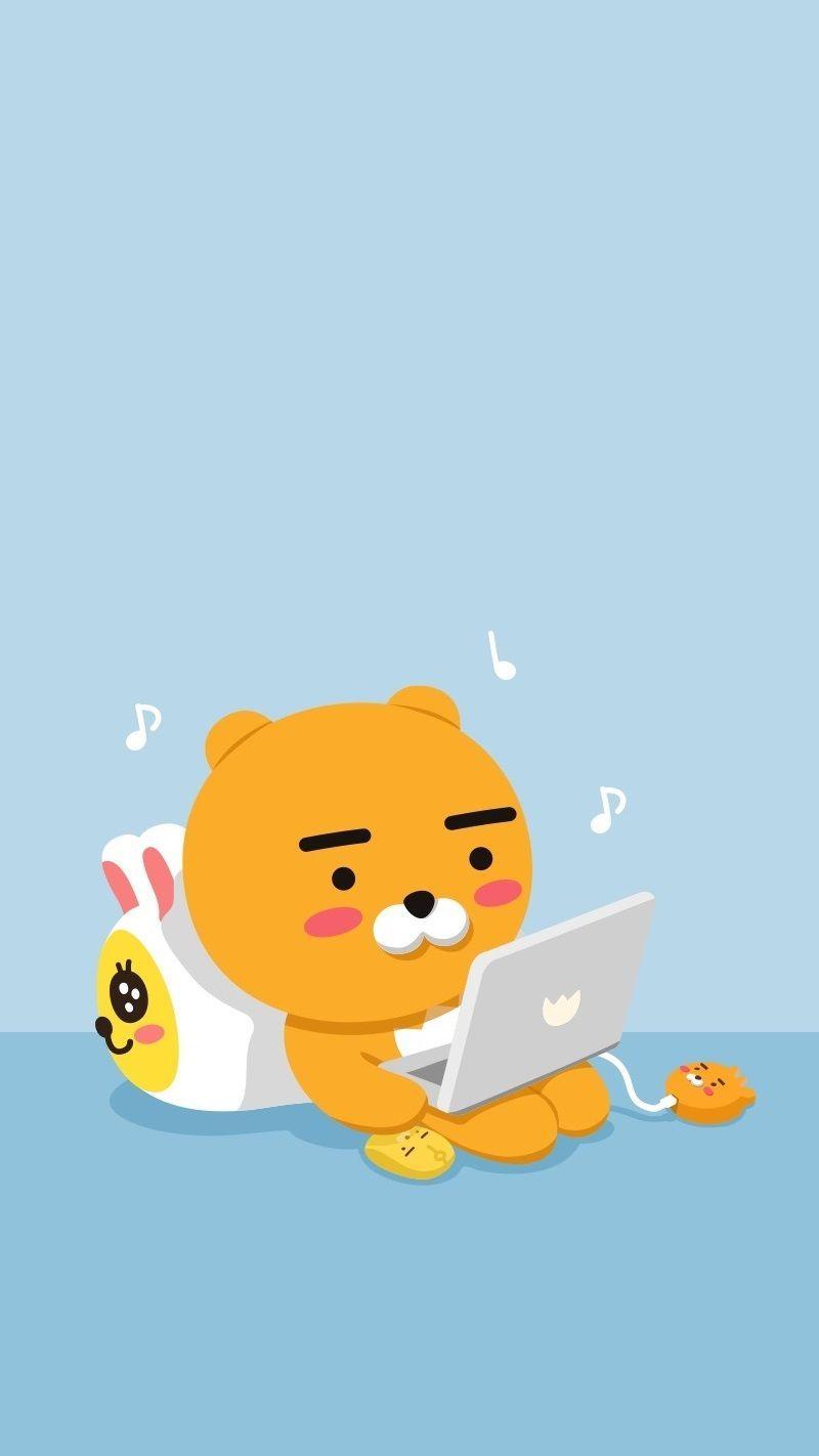 800x1422 Portrait Wallpaper. Kakao friends, Cute cartoon wallpaper, Friends wallpaper
