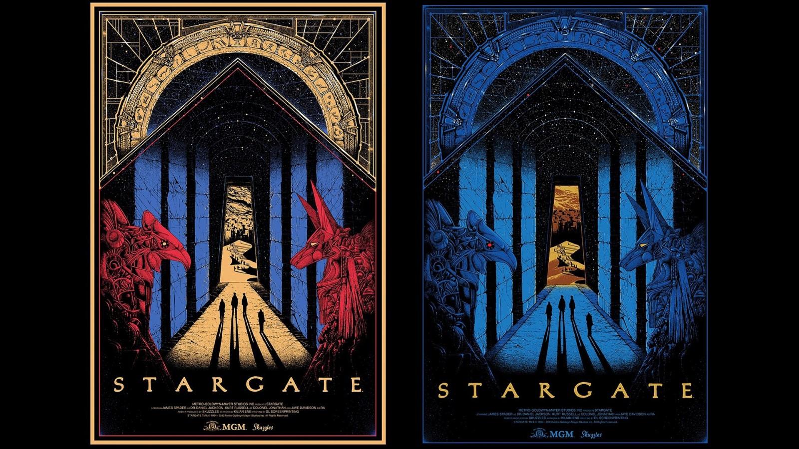 1600x900 window, collage, movies, movie poster, symmetry, glass, religion, Stargate, ART, screenshot. Mocah HD Wallpaper