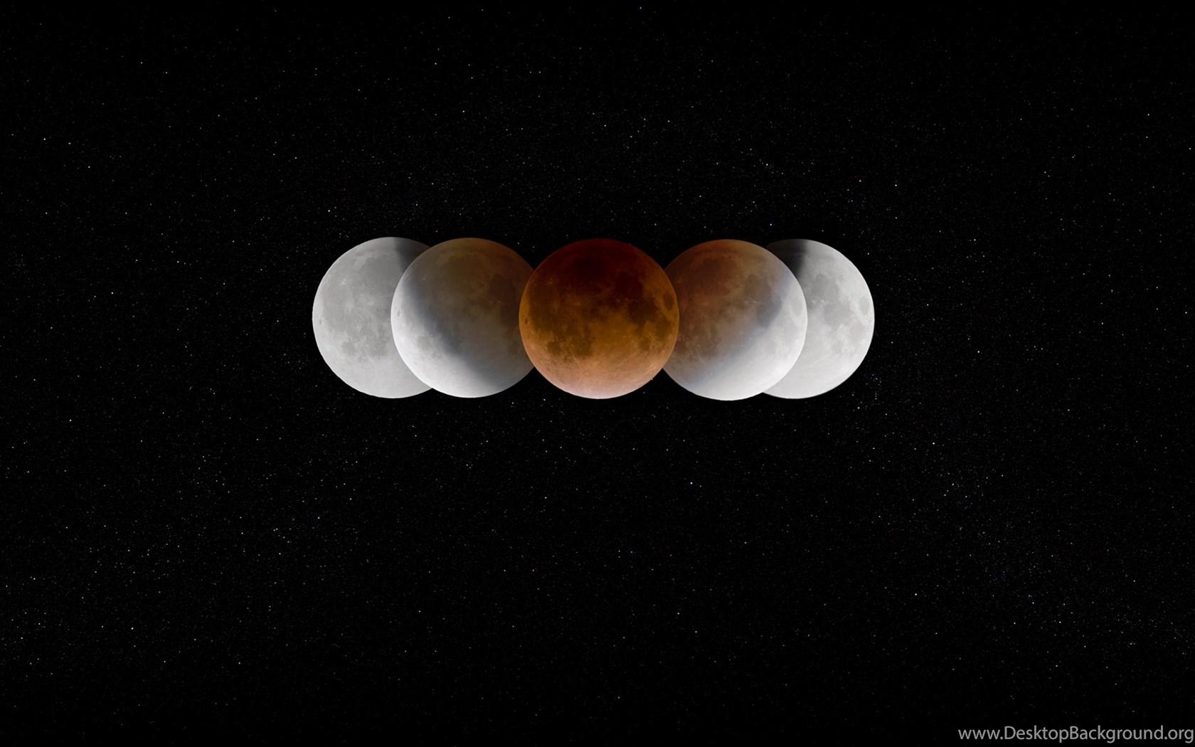 1680x1050 Lunar Eclipse Wallpaper: The Umbra Of Earth Desktop Background
