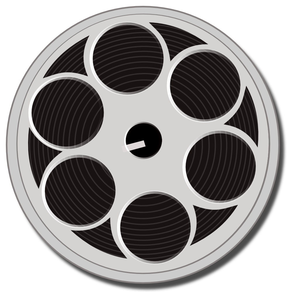1000x1000 Movie Reel Vector Clipart