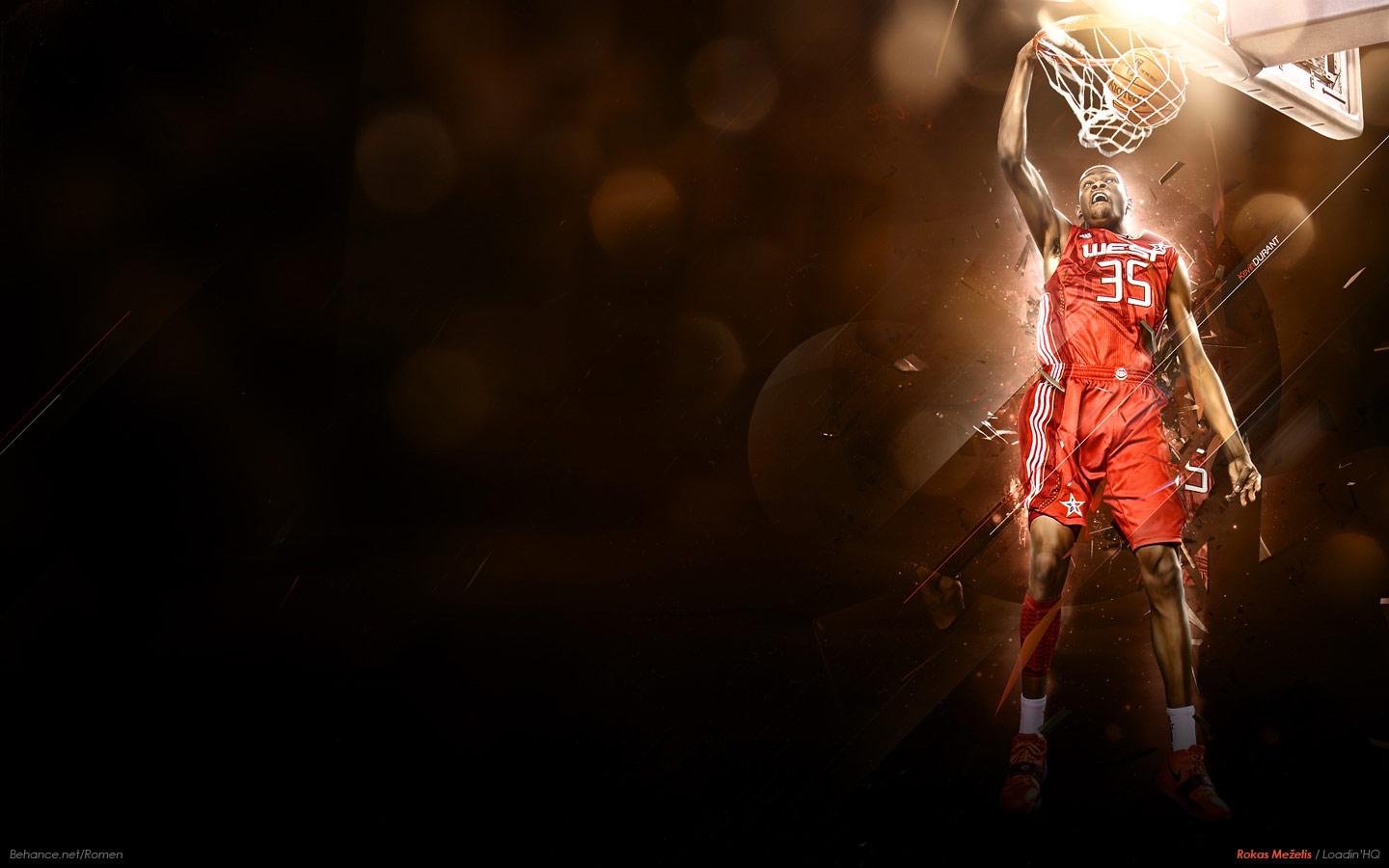 1440x900 Kevin Durant Slam Dunk Widescreen Wallpaper. Basketball Wallpaper at