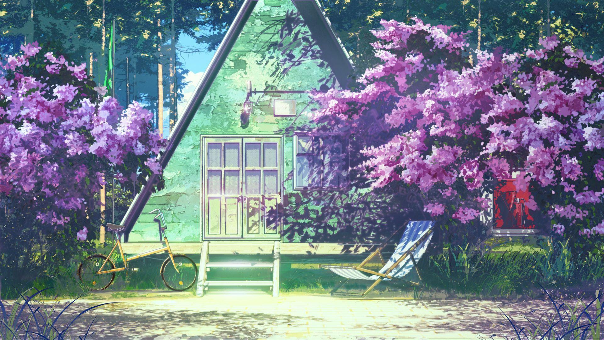 1920x1080 Anime Scenery Wallpaper Spring