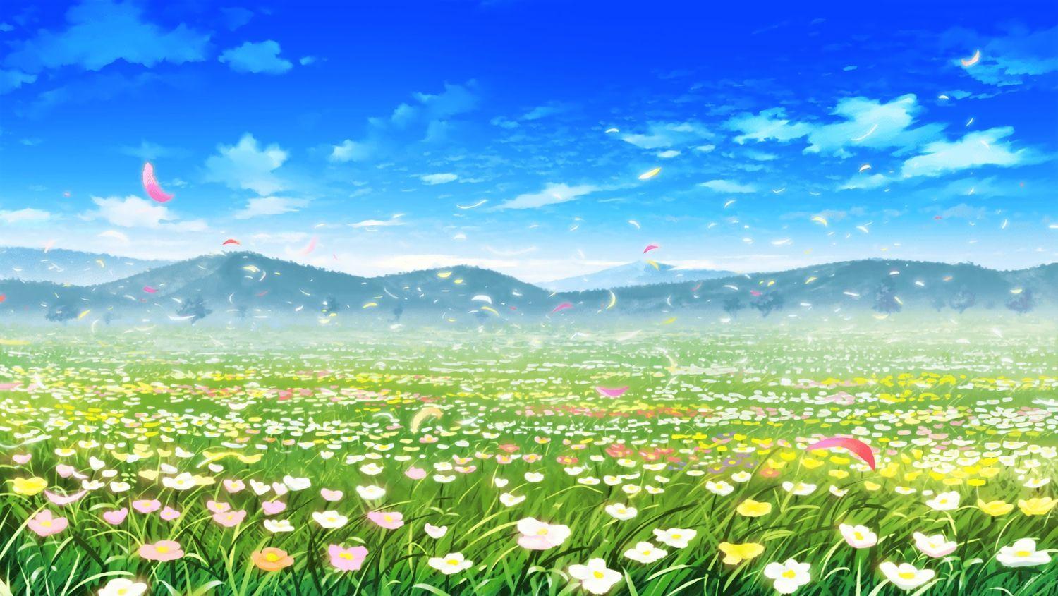 Flower Anime Wallpapers  Wallpaper Cave