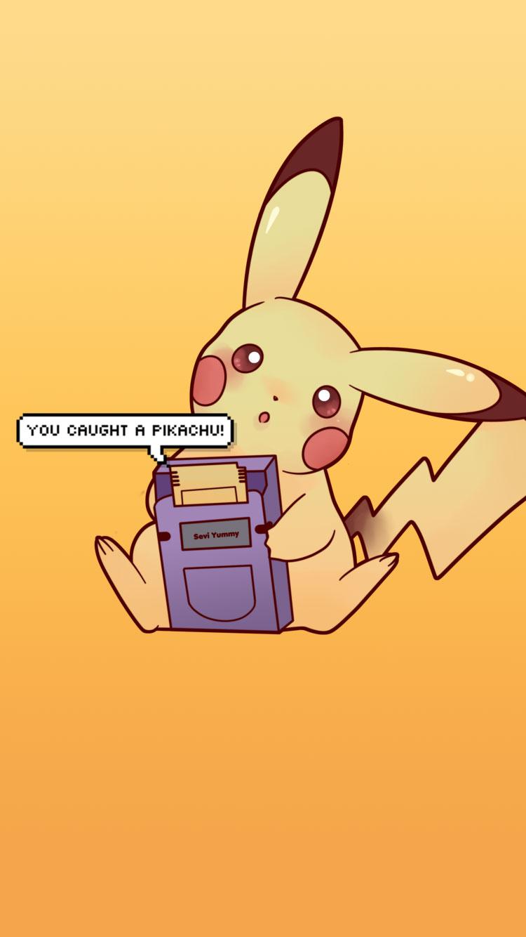 750x1334 Cute Pikachu Wallpaper
