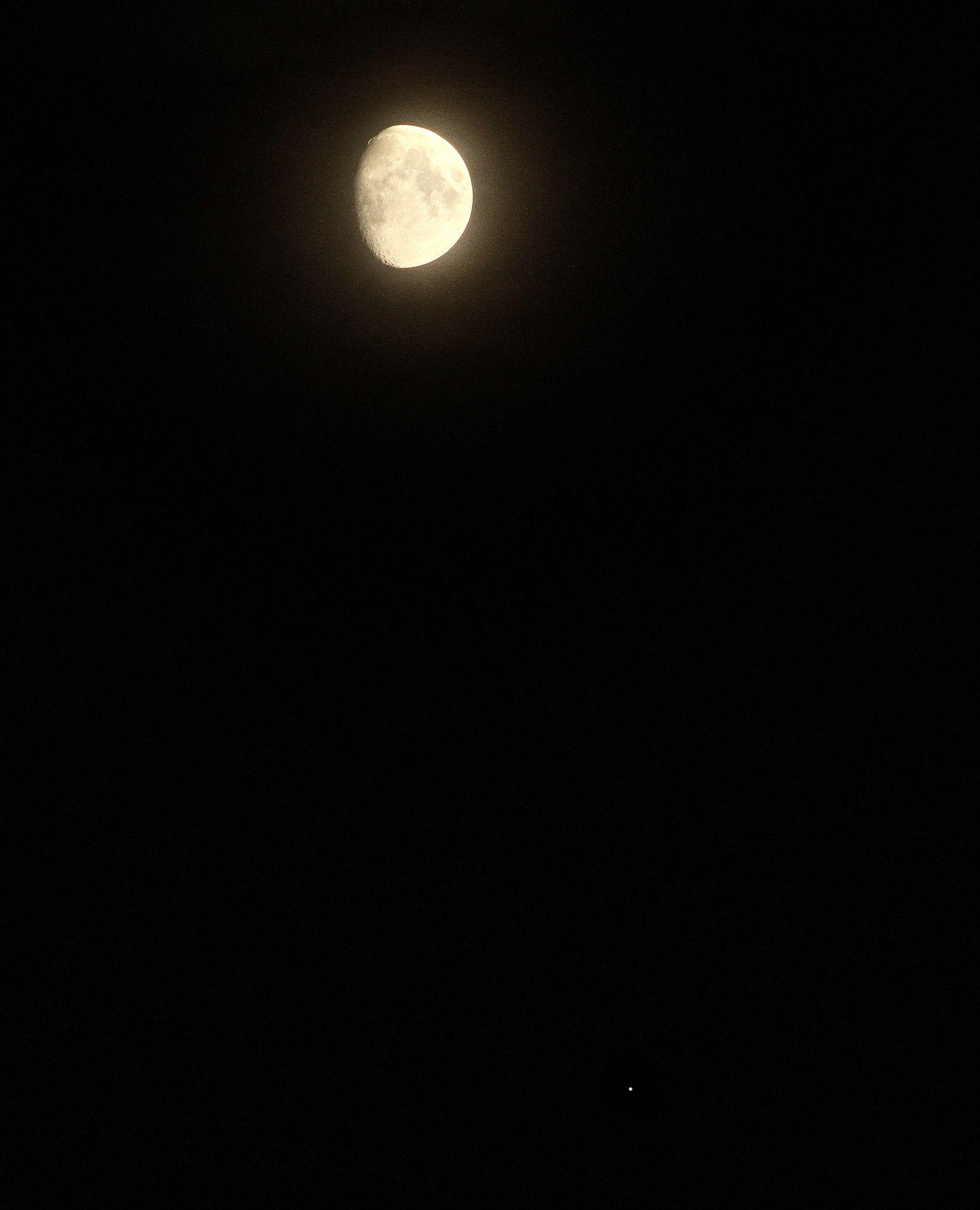 1659x2048 Waxing Gibbous Moon and Jupiter. Waxing gibbous, Hubble space telescope, Astronomy art