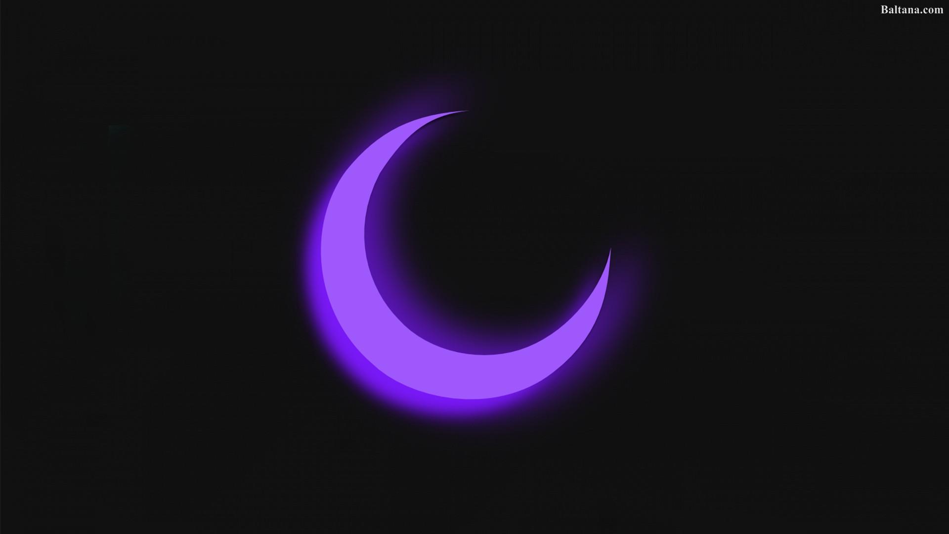 1920x1080 Purple Moon Phases Wallpaper