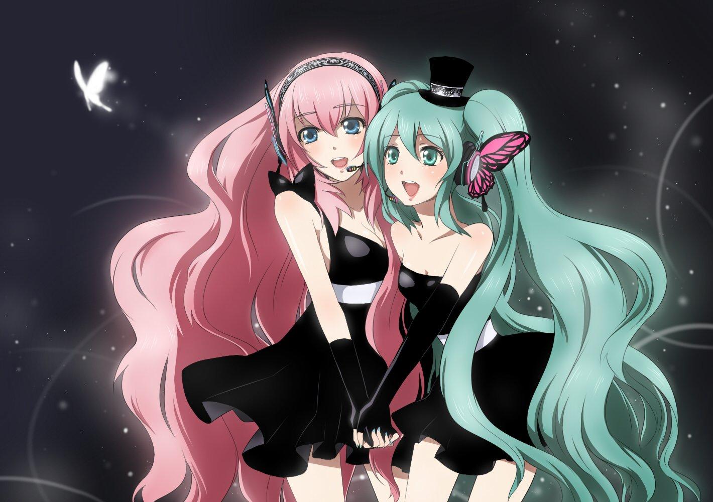 1420x1000 Hatsune Miku and Megurine Luka Magnet Wallpaper and Background Imagex1000