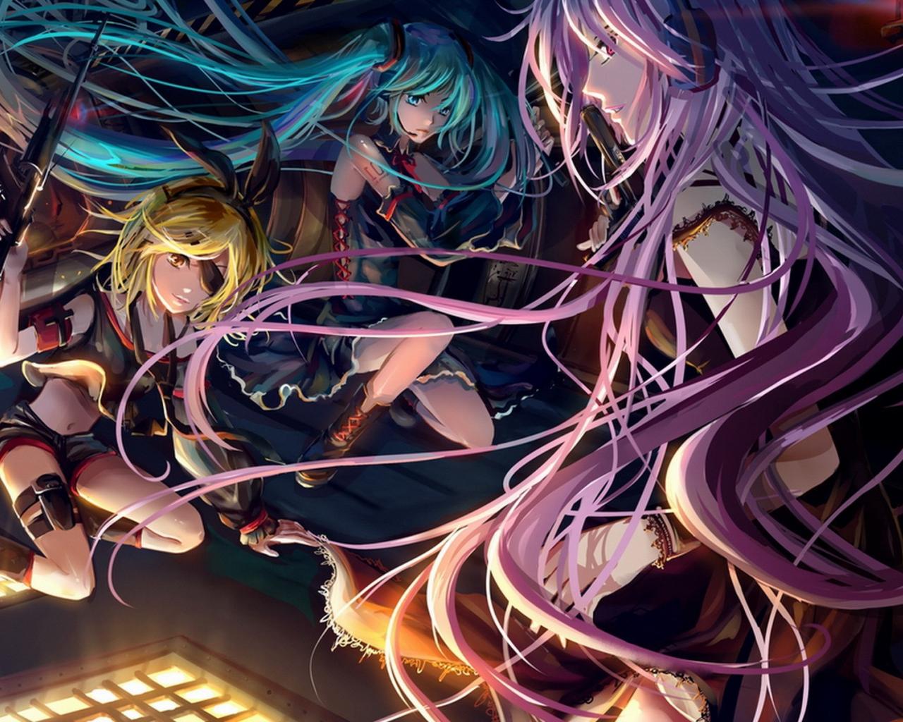 1280x1024 Free download Vocaloid Hatsune Miku Megurine Luka Kagamine Rin Wallpaper [1600x1200] for your Desktop, Mobile & Tablet. Explore Luka Background. Luka Wallpaper, Luka Modrić Wallpaper, Megurine Luka Wallpaper