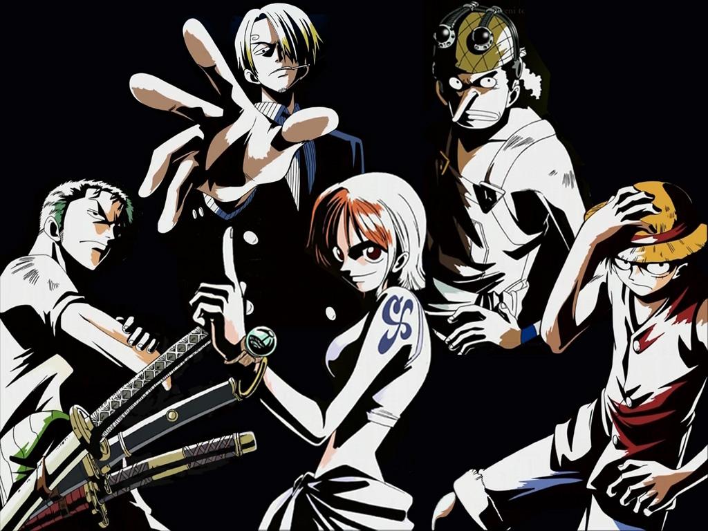 1024x768 one piece nami luffy zoro sanji 1024x768 wallpaper