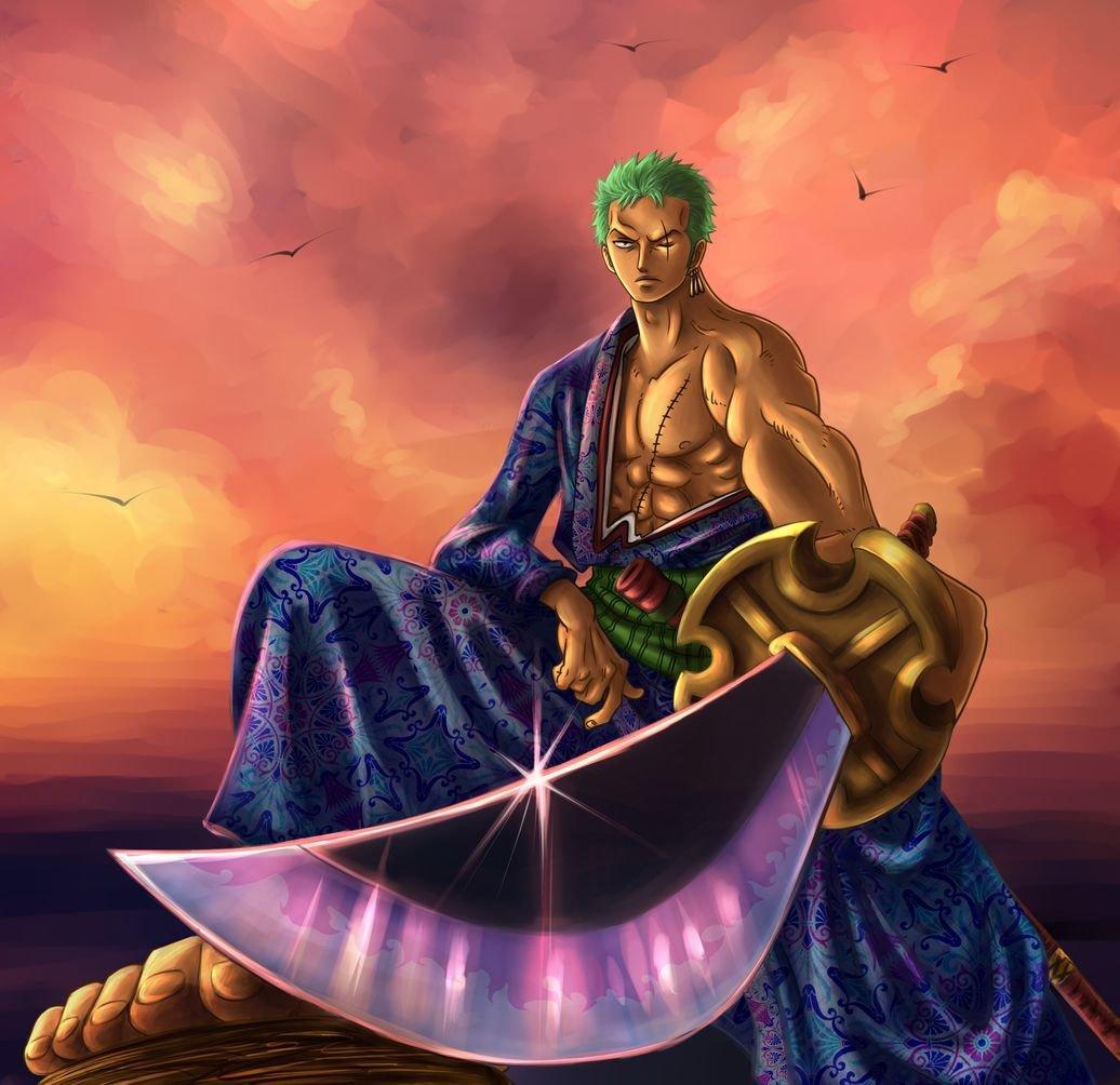 1036x1004 Zoro Wallpaper One Piece