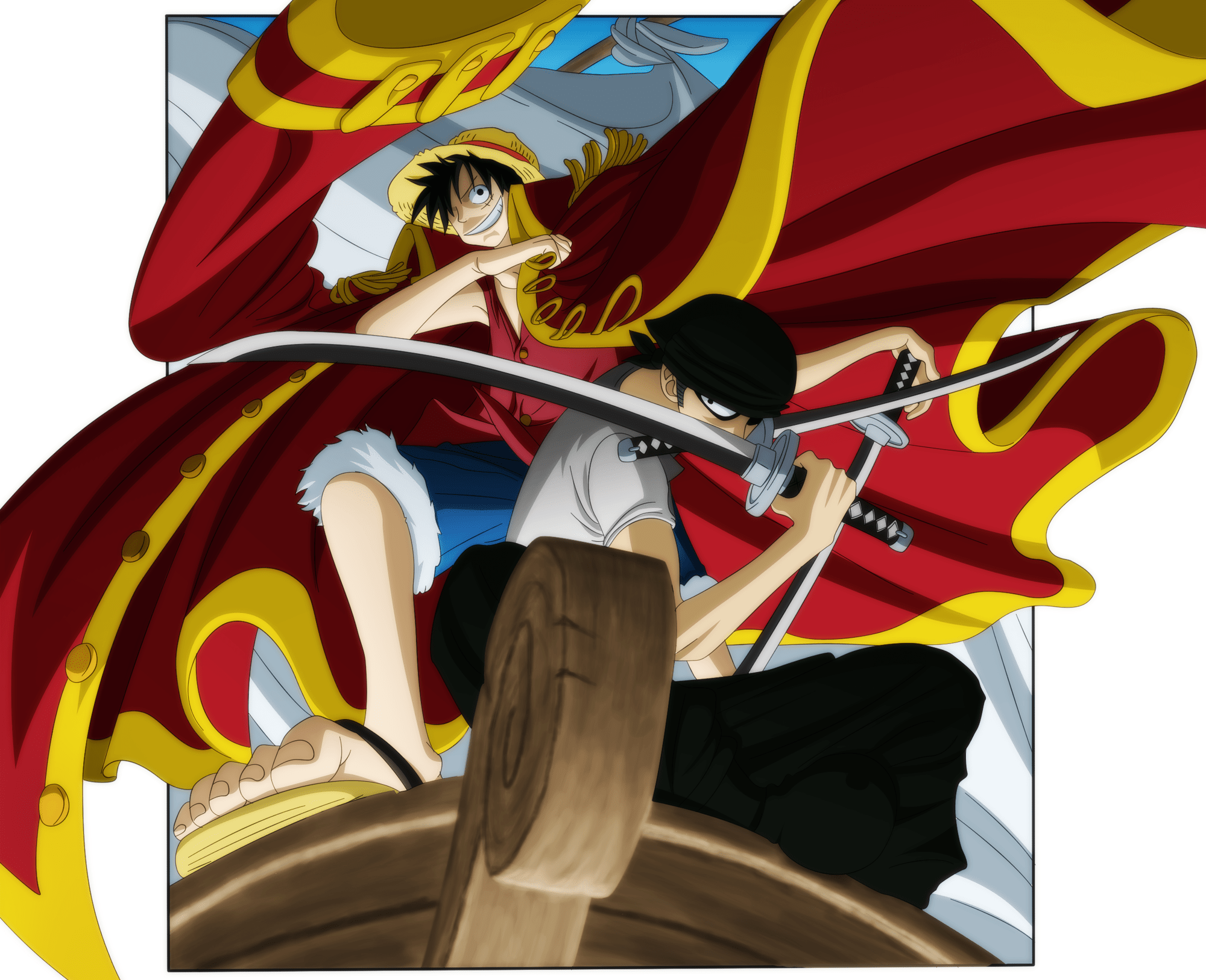 2000x1626 2000x1626 Zoro Roronoa, Monkey D. Luffy wallpaper