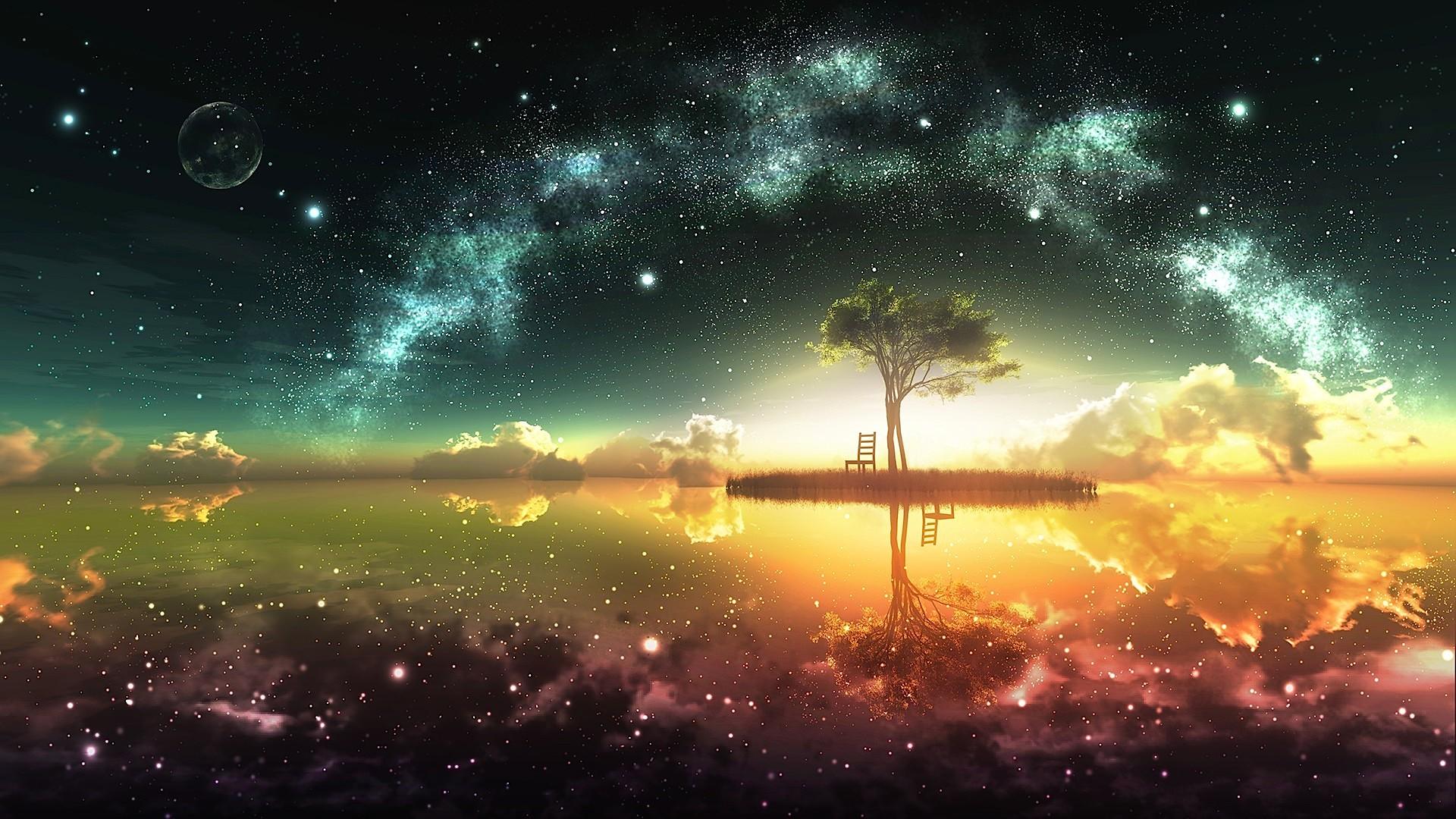 1920x1080 Night Anime Wallpaper