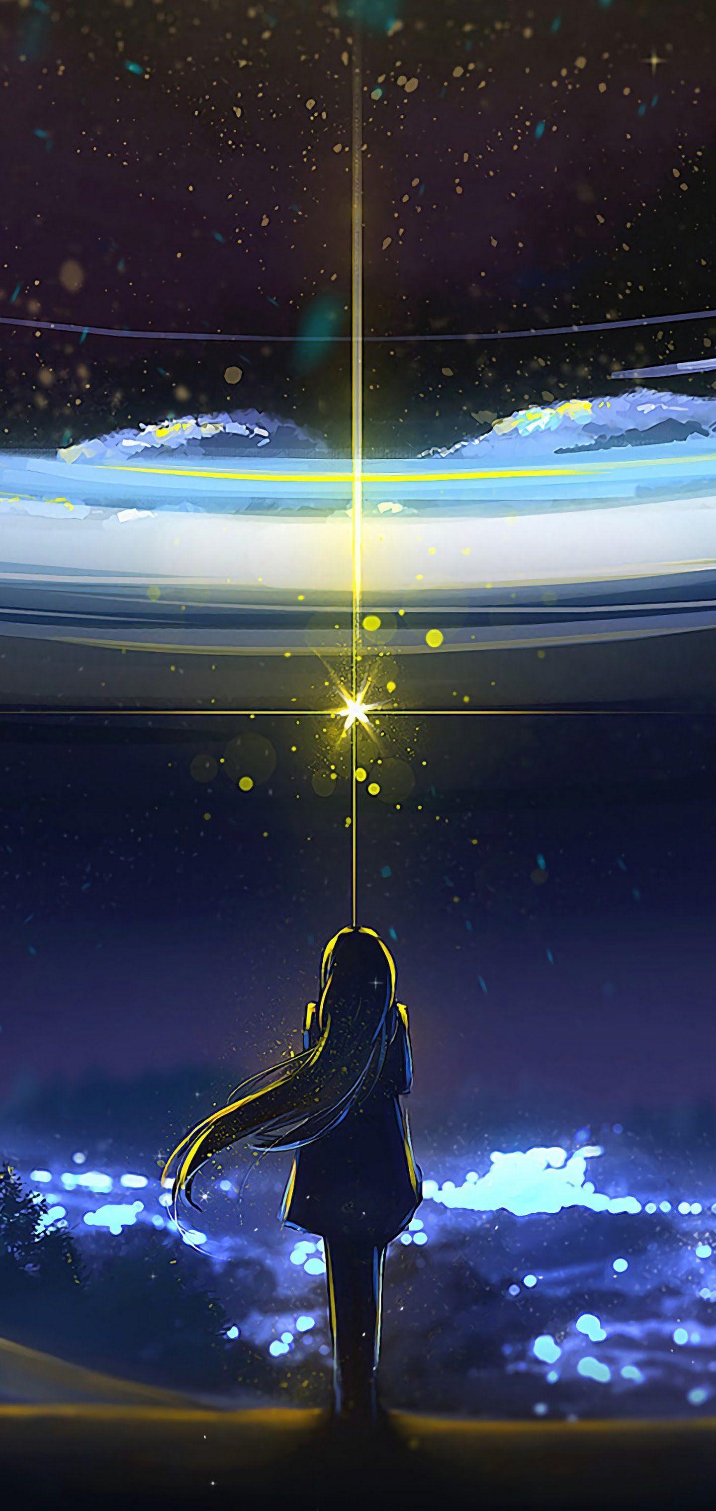 1440x3040 Beautiful Night Sky Wallpaper Anime