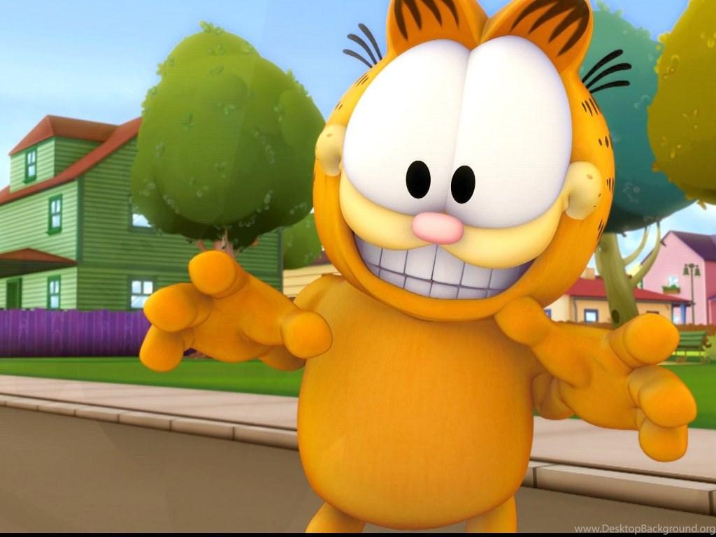 1024x768 My Free Wallpaper Cartoons Wallpaper : The Garfield Show Desktop Background