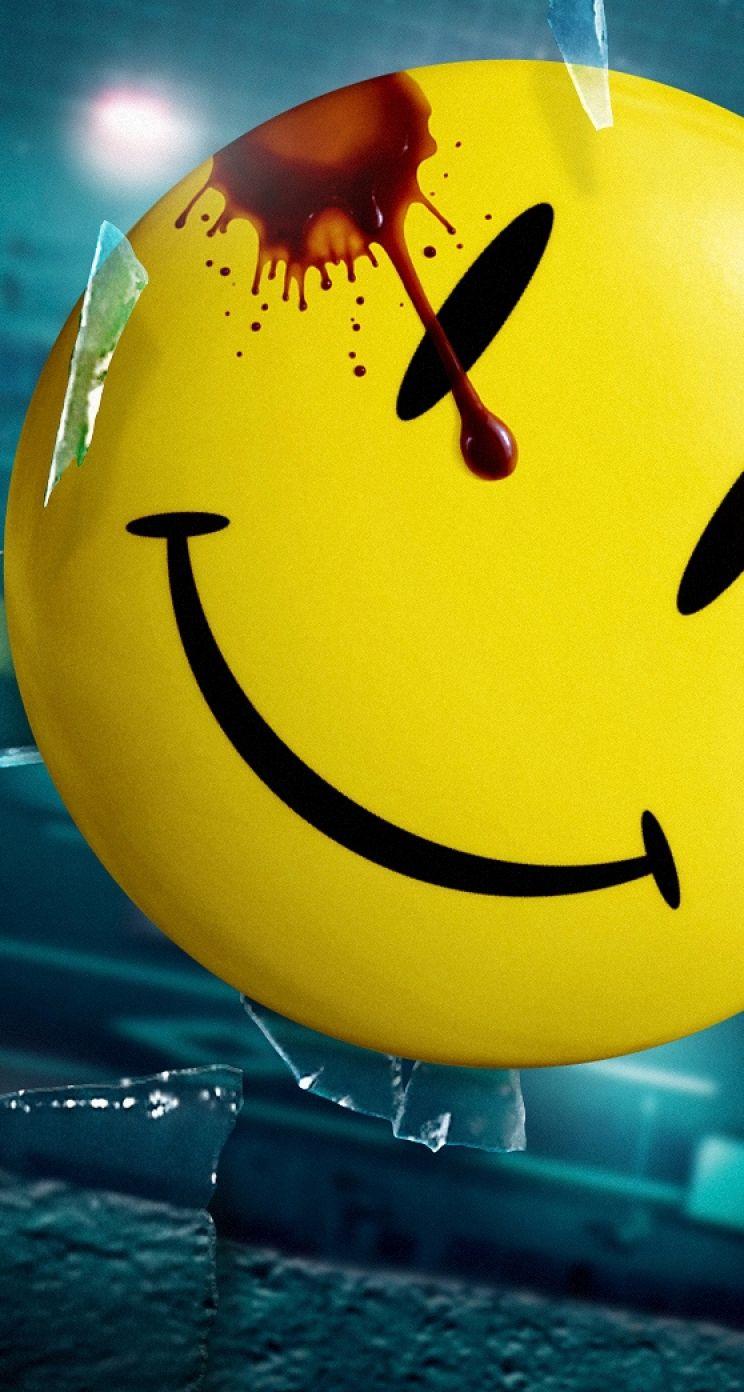 744x1392 Watchmen Happy Face Pin for Tatouage