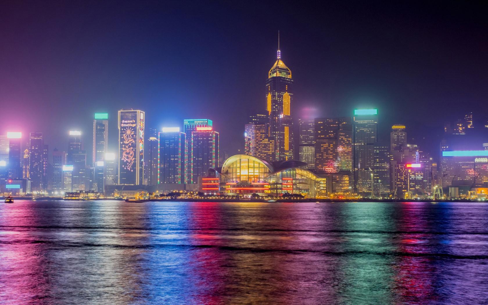 1680x1050 Night wallpaper, 5k, 5k uhd, asia, china, tower, sky, downtown, tower block • Wallpaper For You HD Wallpaper For Desktop & Mobile