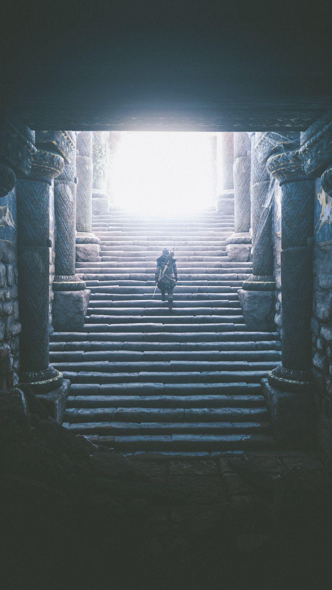1080x1920 Downaload Assassin's Creed Odyssey, stair climb, video game wallpaper for screen 1080x Samsung Galaxy S. Stair climbing, Assassins creed odyssey, Wallpaper
