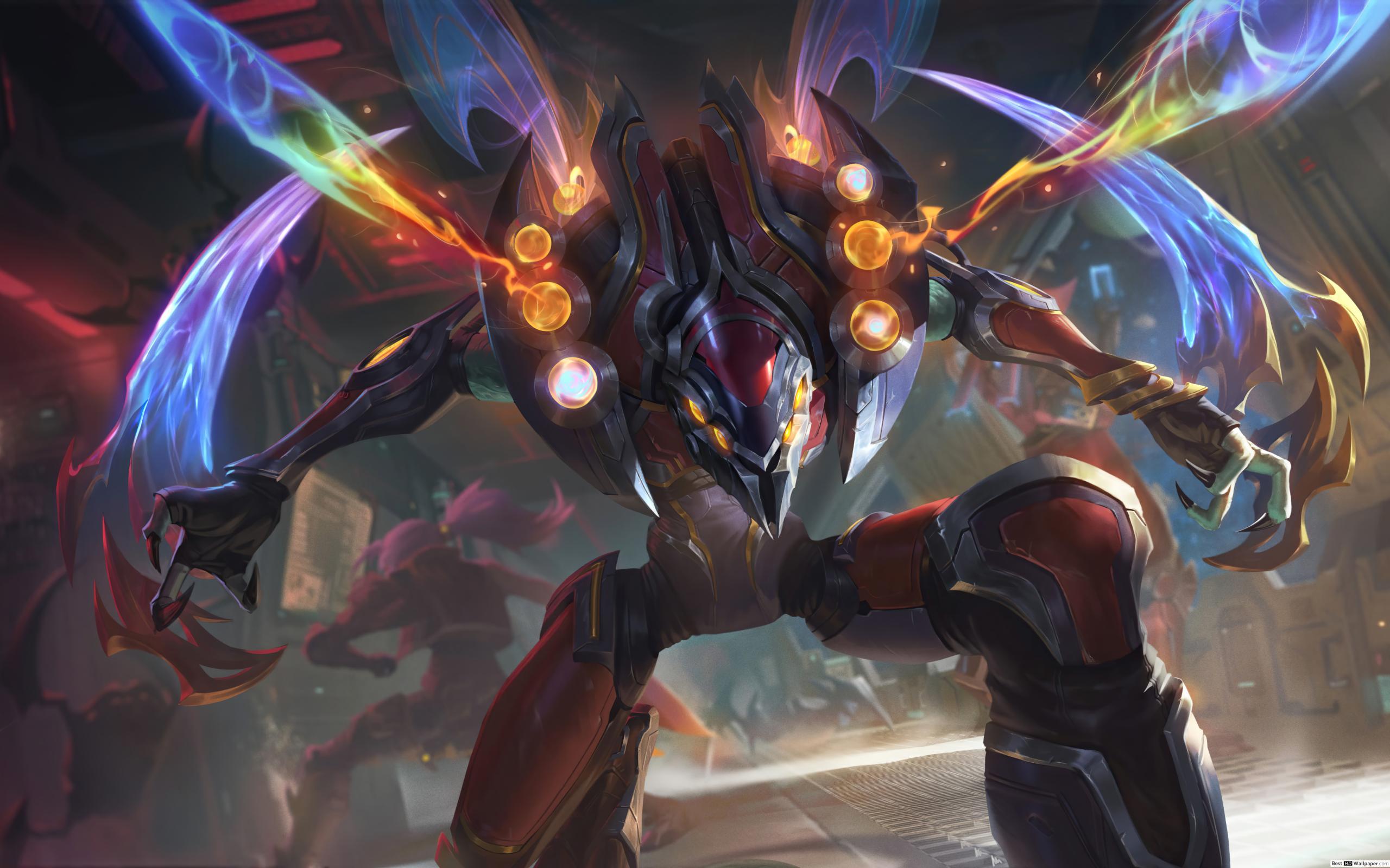 2560x1600 Odyssey Kha'Zix Splash Art (8K) of Legends [LOL] HD wallpaper download