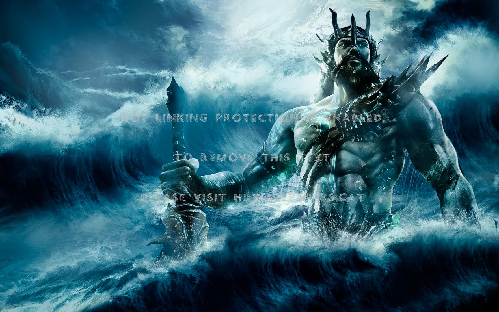 1728x1080 poseidon water greek god abstract fantasy