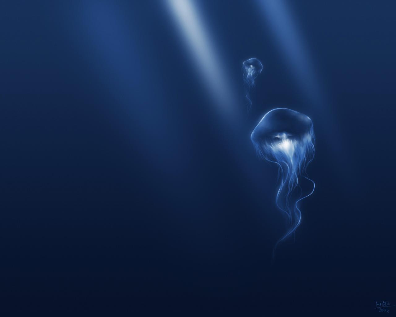 1280x1024 Deep Blue Sea Wallpaper Desktop