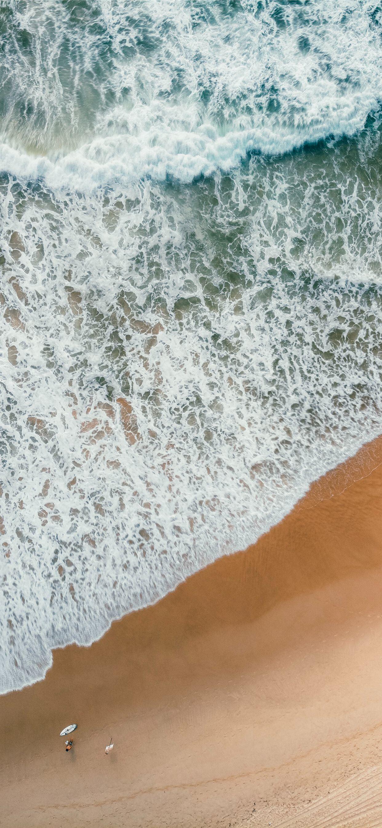 1242x2688 aerial photography of rampaging sea during daytime iPhone SE Wallpaper Free Download