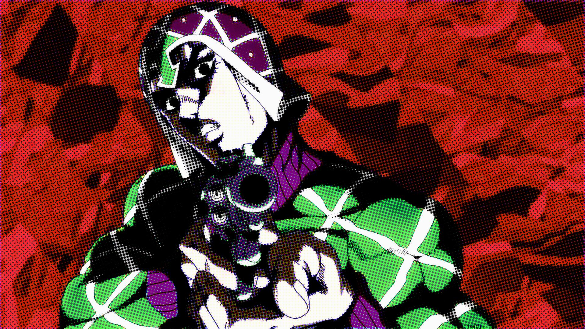 1920x1080 Jojo Guido Mista Gun Pointing With Red Background HD Anime Wallpaper