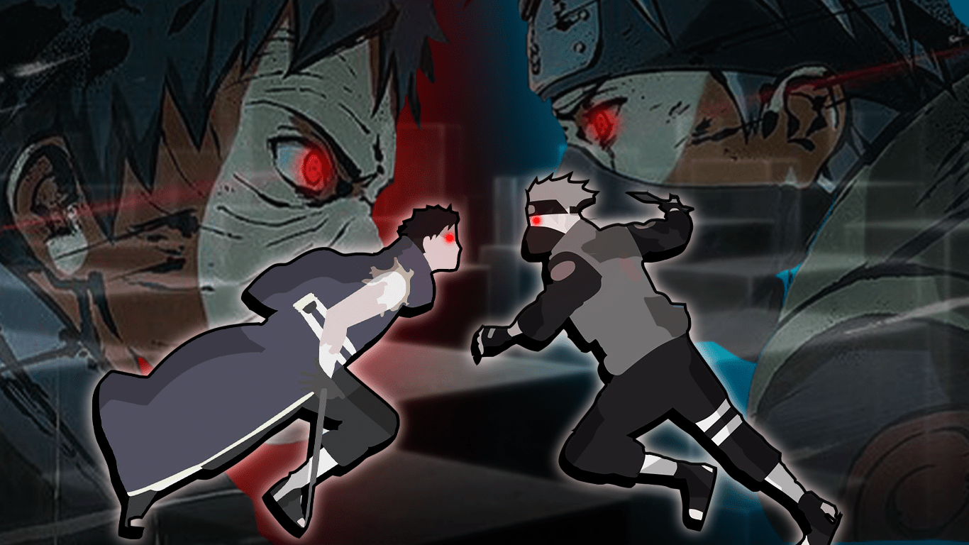 1366x768 Kakashi vs Obito