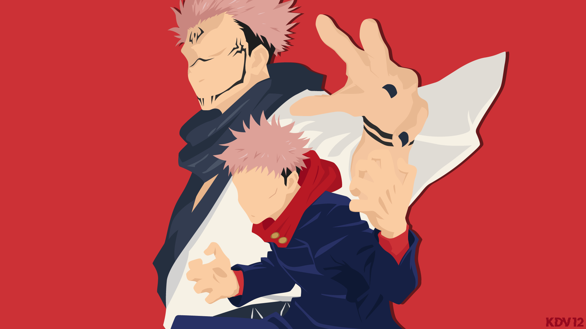 1920x1080 Sukuna and Itadori Jujutsu Kaisen Wallpaper For Tech