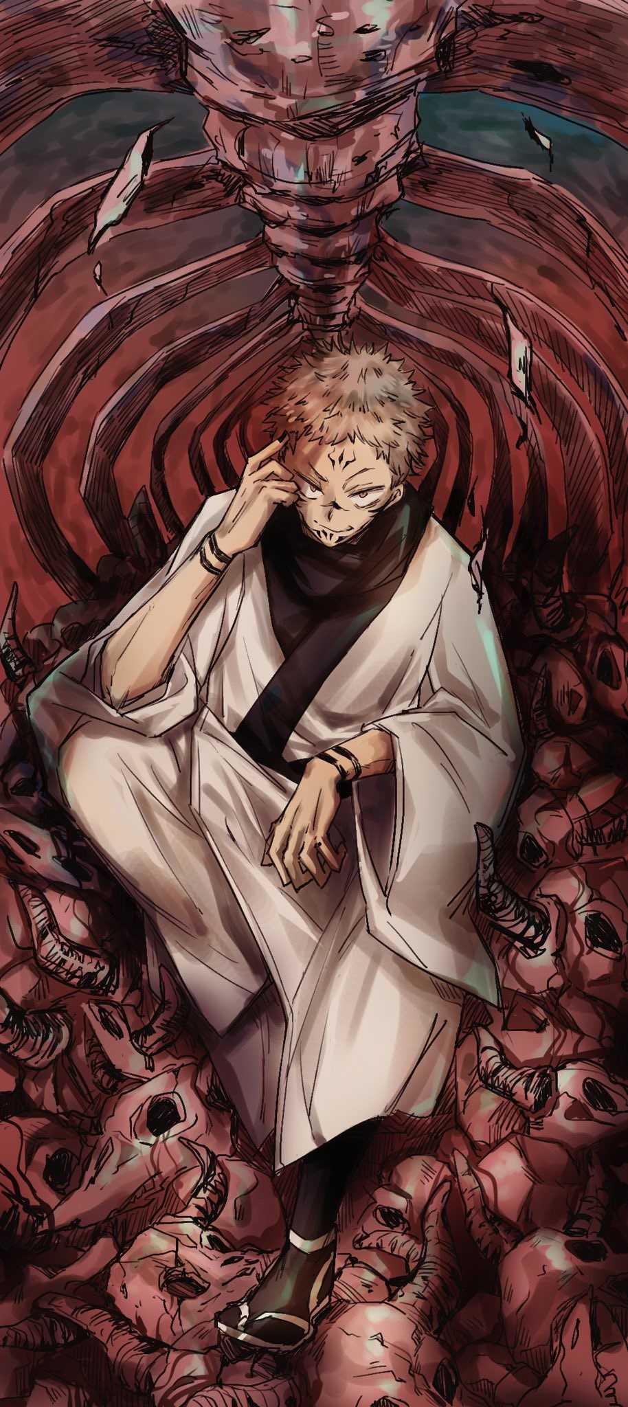 914x2048 Ryomen Sukuna Wallpaper Android Free HD Wallpaper