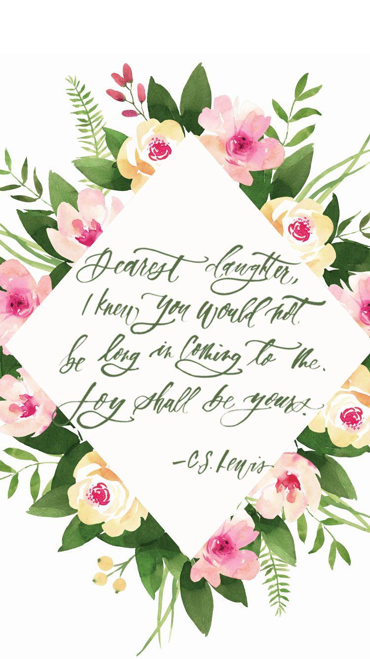 750x1334 Wallpaper Wednesday: C.S. Lewis Quote