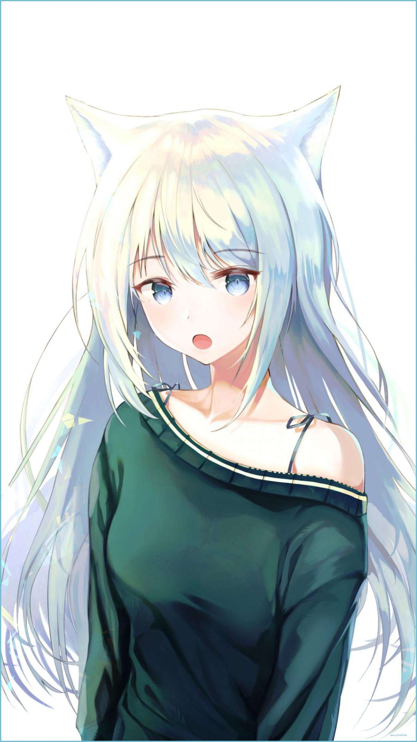 1396x2483 Cute Anime Girl White Hair Wallpaper Girl White Hair