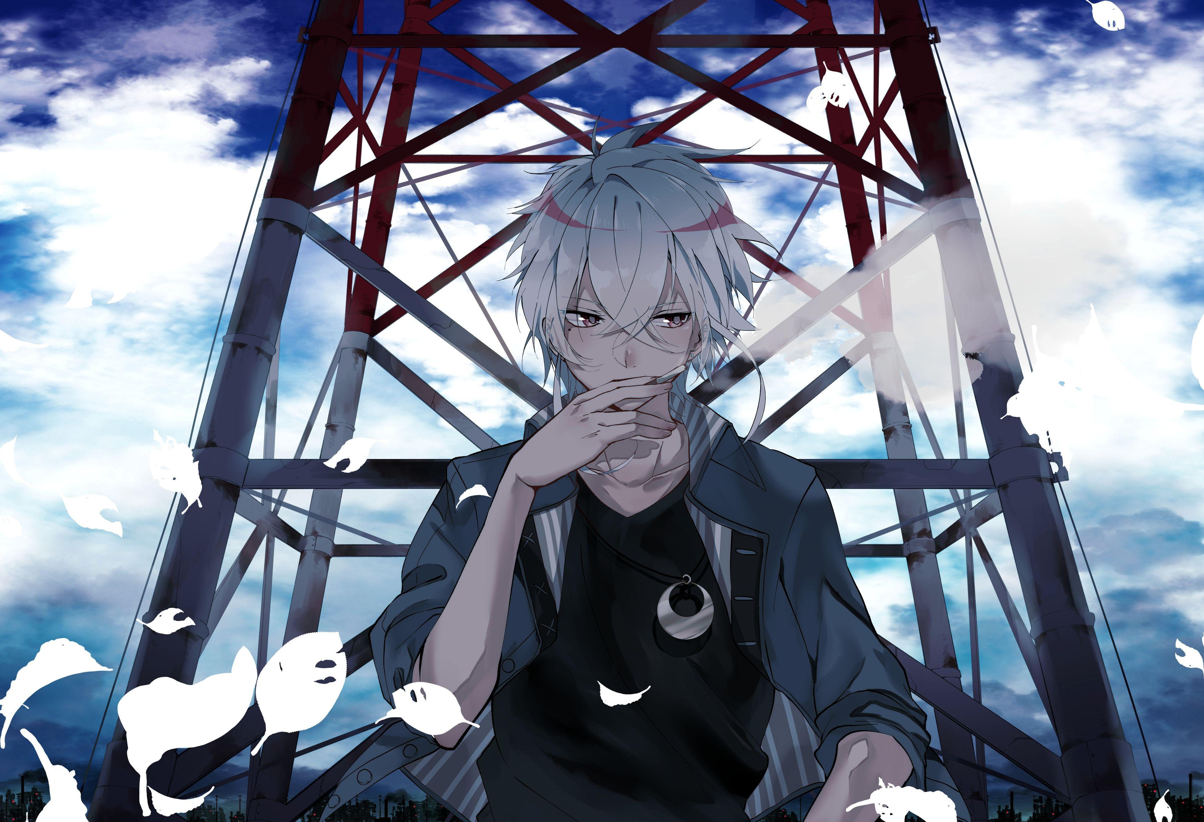 3907x2667 Anime 4k White Boy Wallpaper