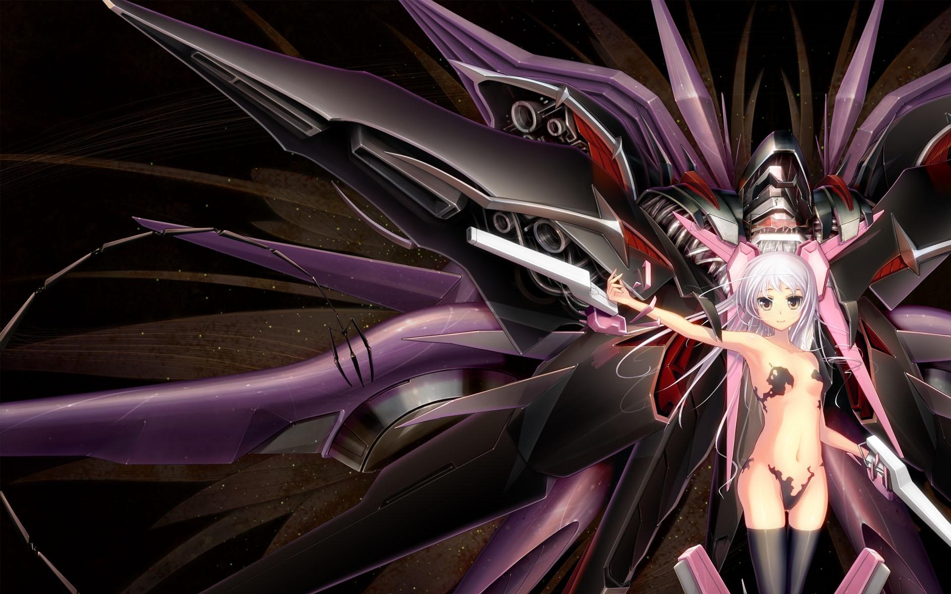 1920x1200 white hair anime girls mecha musume 1920x1200 wallpaper High Quality Wallpaper, High Definition Wallpaper