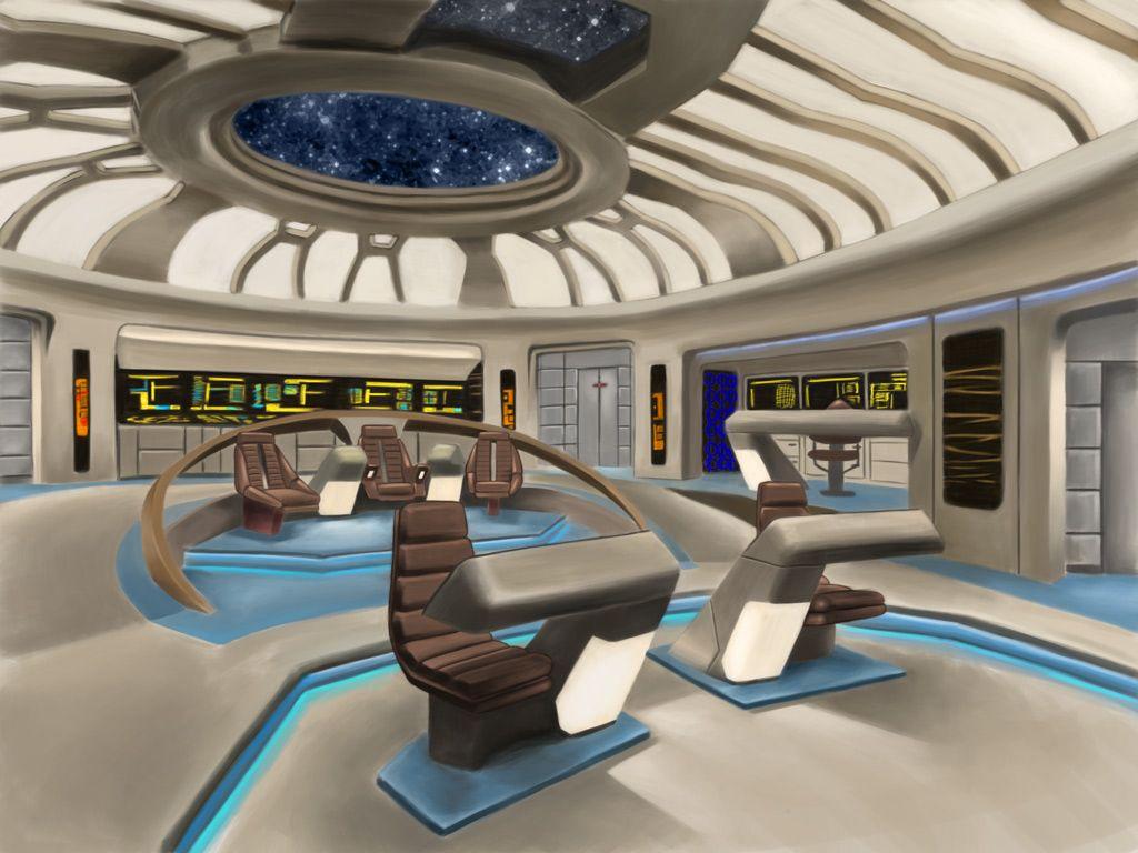 1024x768 CGTalk bridge. Spaceship interior, Star trek, Star trek bridge
