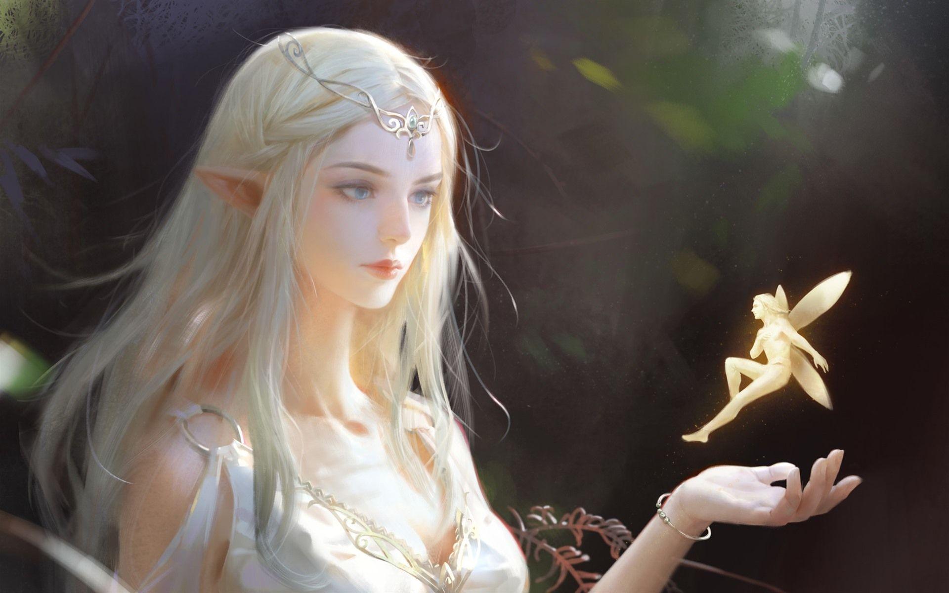 1920x1200 Fantasy Elf Wallpaper