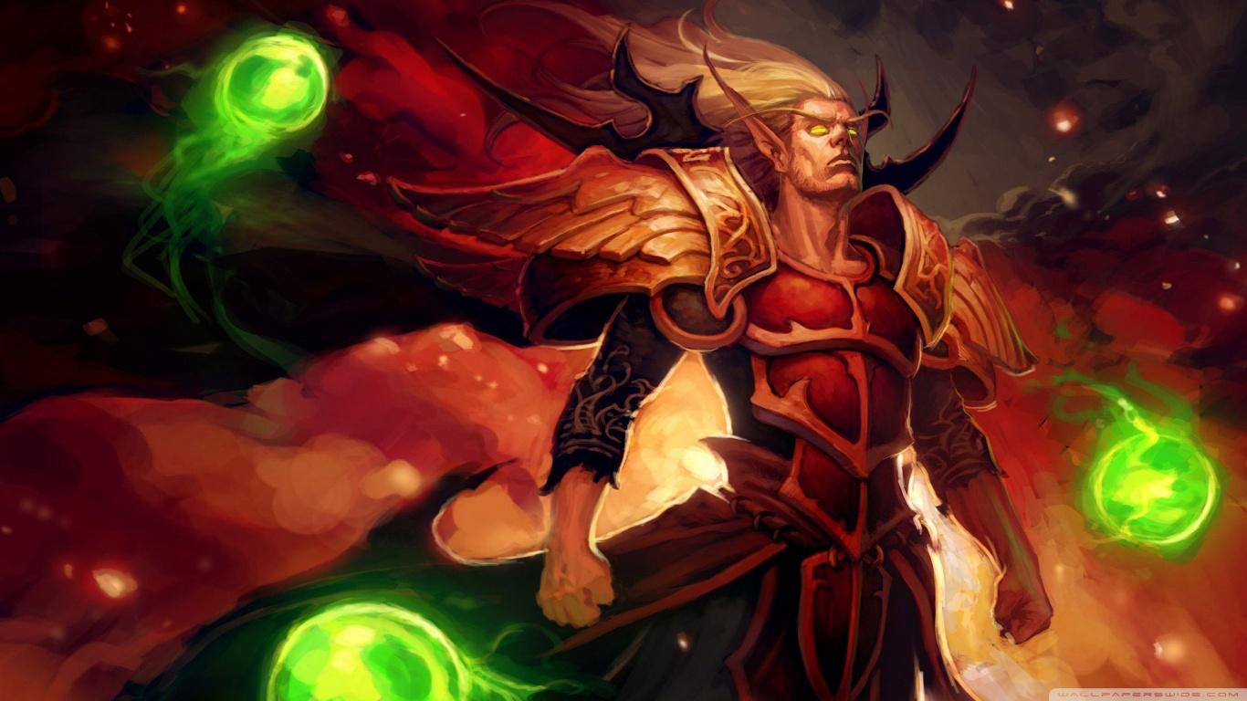 1366x768 World of Warcraft Blood Elf Ultra HD Desktop Background Wallpaper for 4K UHD TV : Tablet