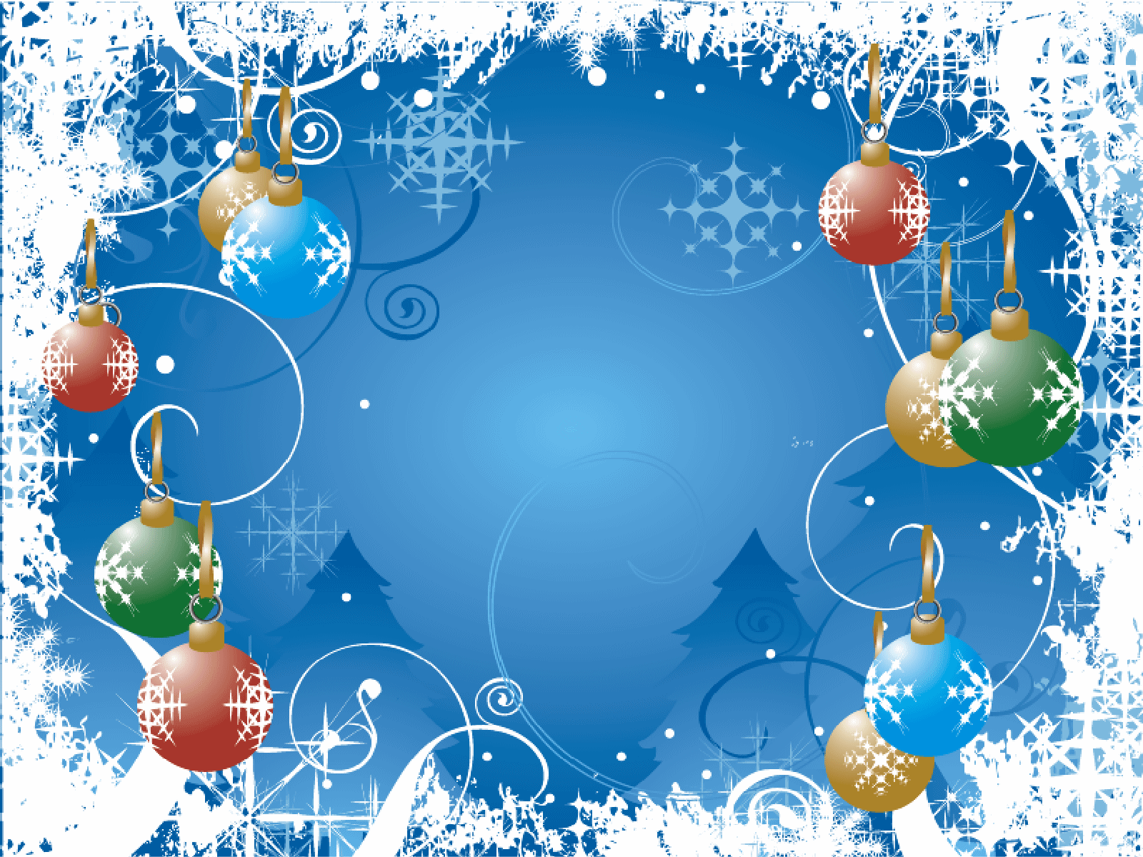 1600x1200 Christmas Background Wallpaper, Blue Christmas Background 3D, 1600x1200
