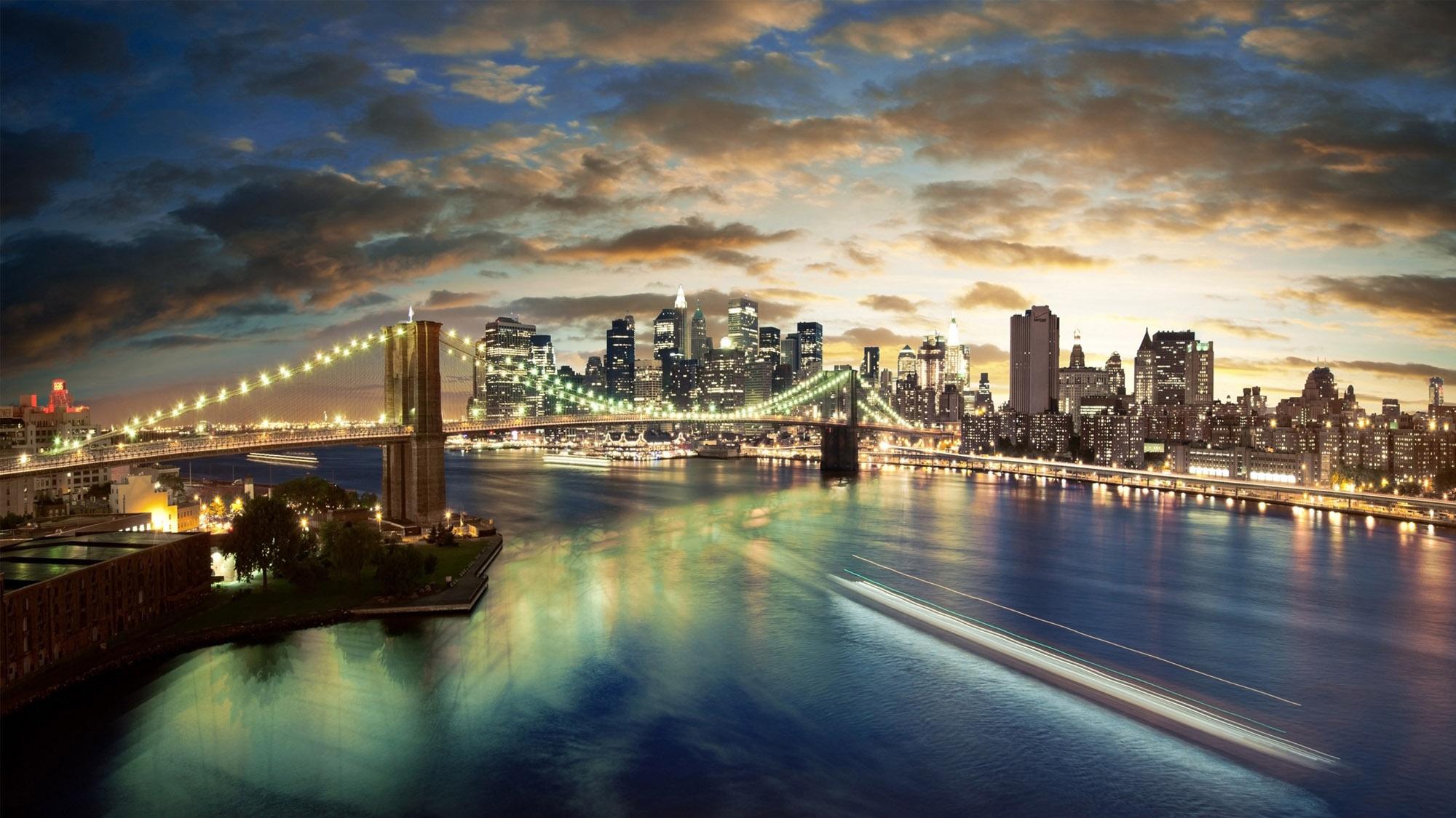 2000x1125 Free download Wallpaper Urban Photography City Lights Edition Ace Wallpaper [2000x1125] for your Desktop, Mobile & Tablet. Explore Brooklyn Bridge HD Wallpaper. Bridge Wallpaper, Bridge Wallpaper Widescreen, Brooklyn New York Wallpaper