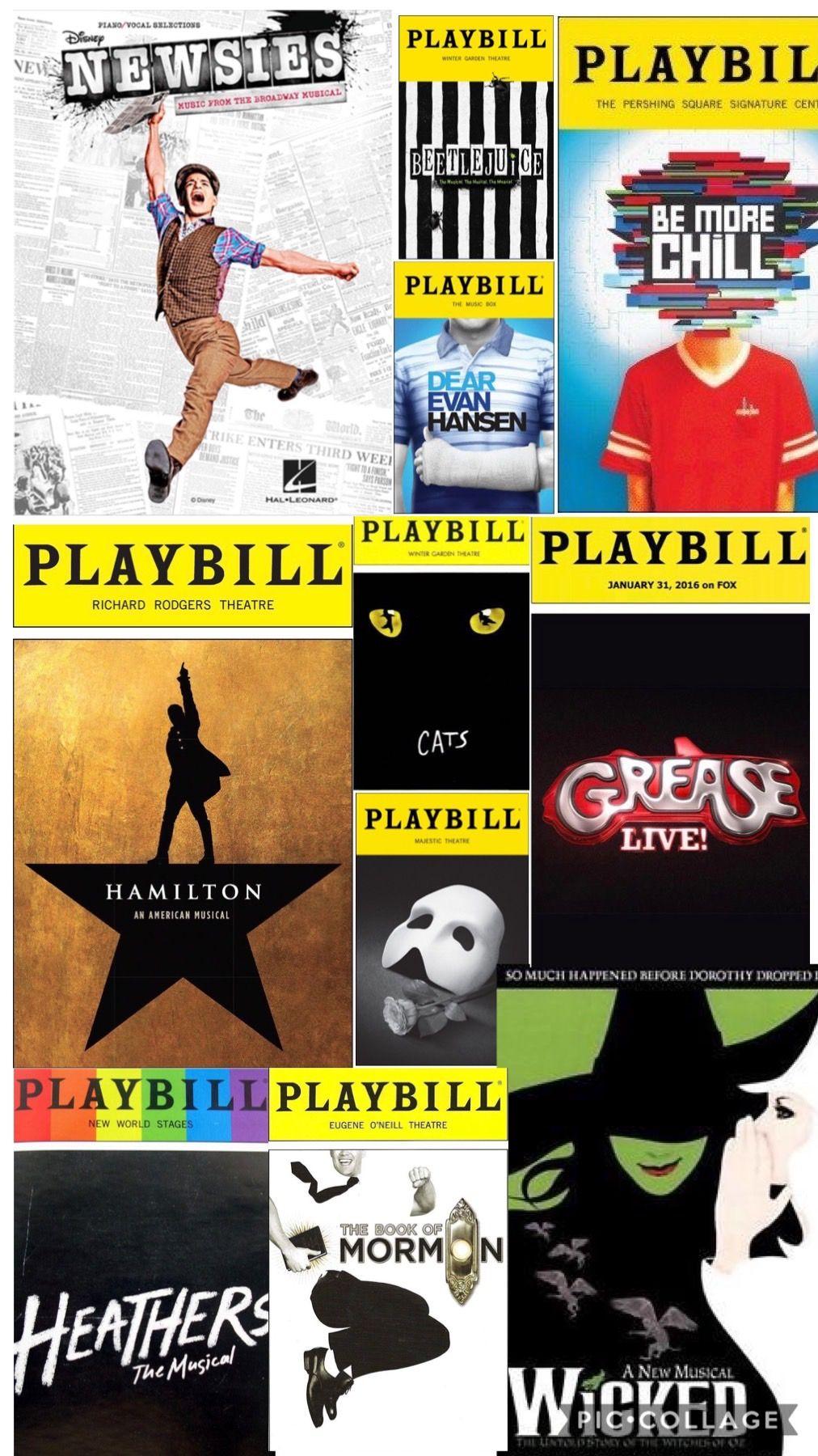 1012x1800 Broadway Playbills Wallpaper. Musical wallpaper, Playbill, Broadway playbills